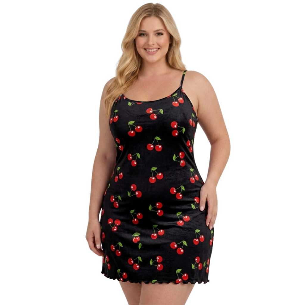 Camisola Femenina Plus Size Suede Malha Premium Camisola Comfortavel