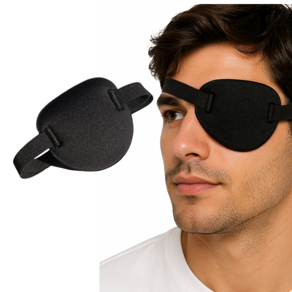 Oclusor Tampão Estrabismo Ambliopia Catarata Tapa Olho Pirata Óculos