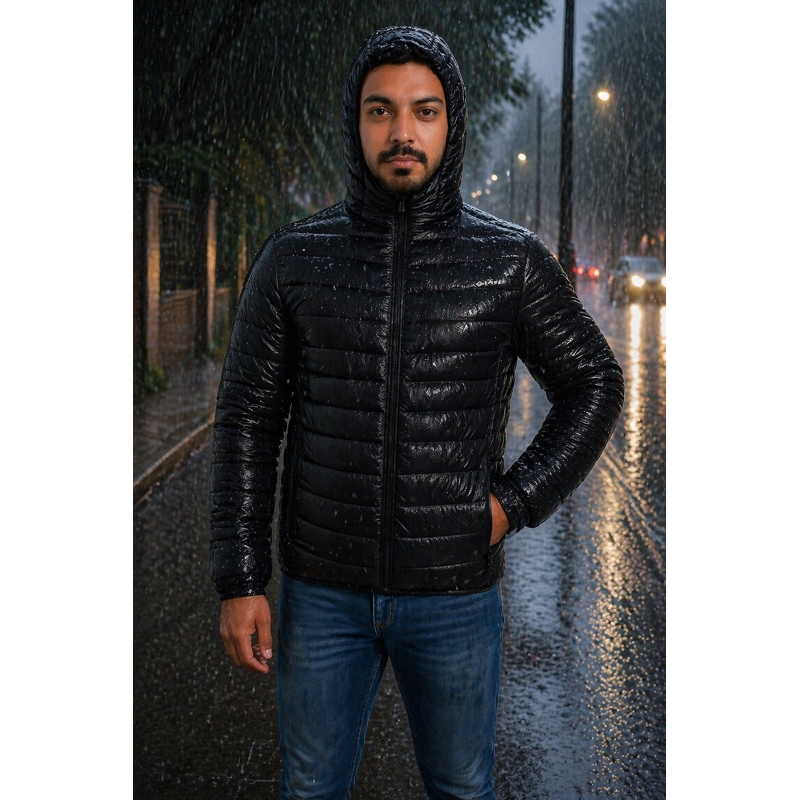 jaqueta bobojaco puffer Matelassê Masculina impermeável