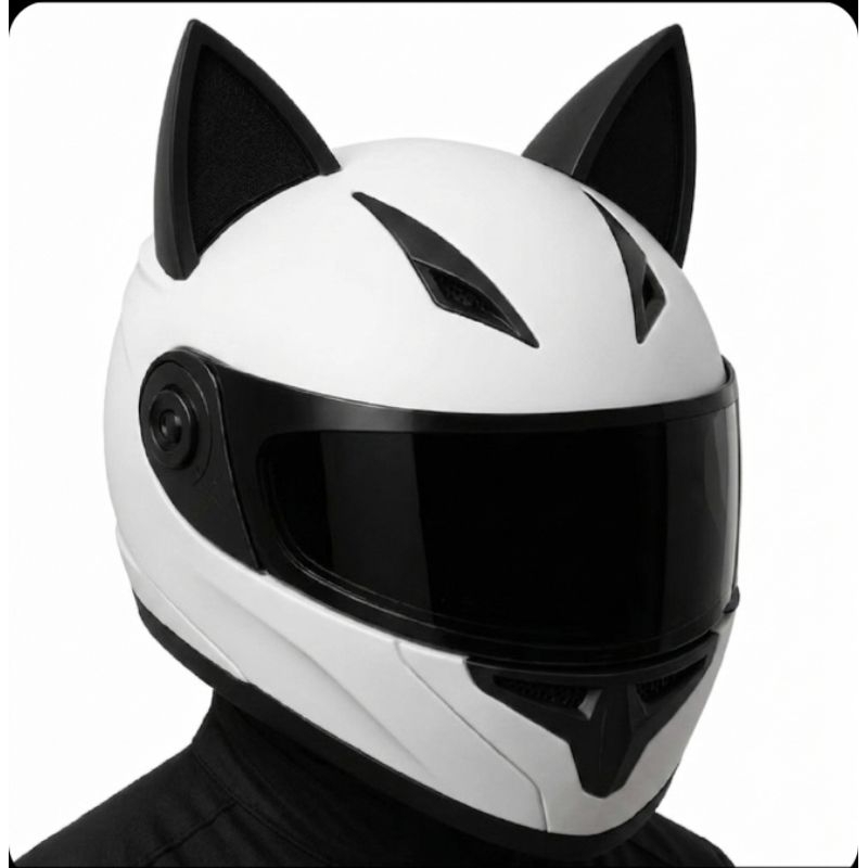 Orelhas de Gato para Capacete - Fácil Instalação - - Acessório - Moto fita dupla façe