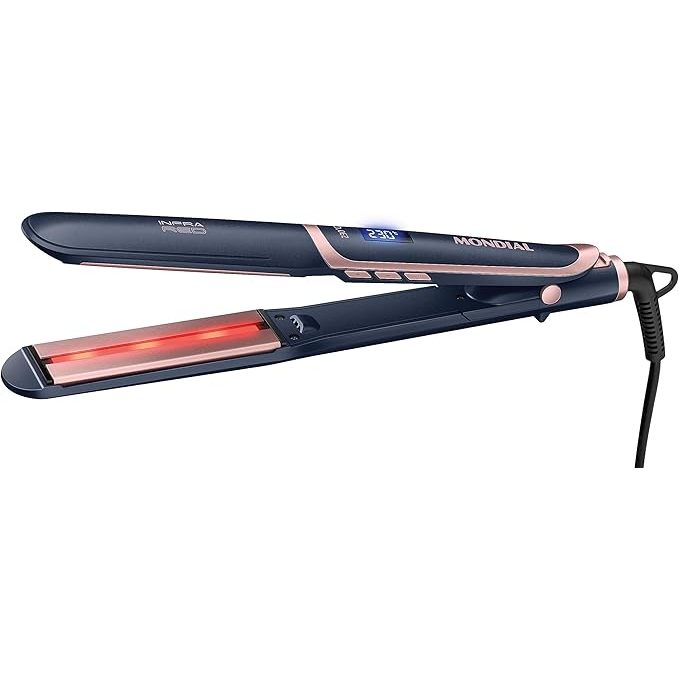 Prancha, MONDIAL, Alisadora InfraRed, Azul/Golden Rose, Bivolt - P-01-IR