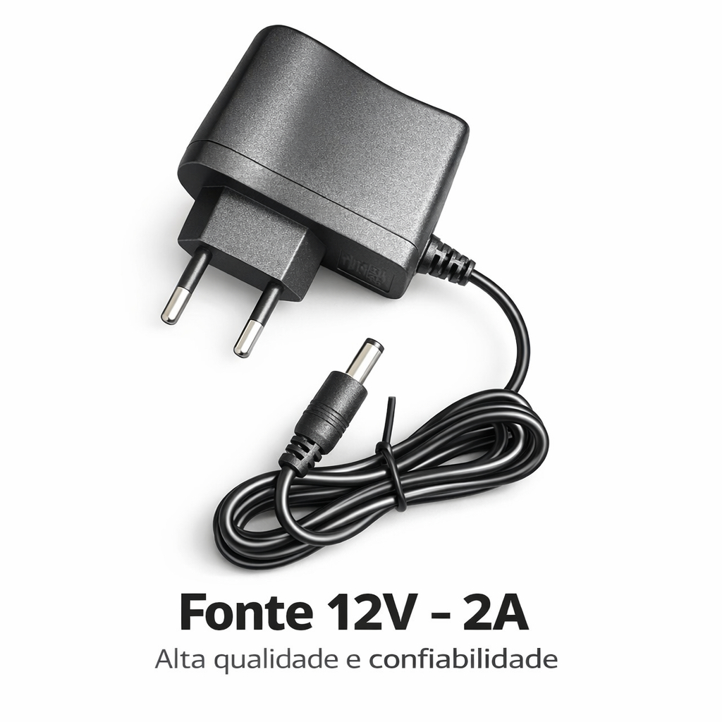 Fonte 12V 2A Universal P4 Bivolt Potente Estável para LED