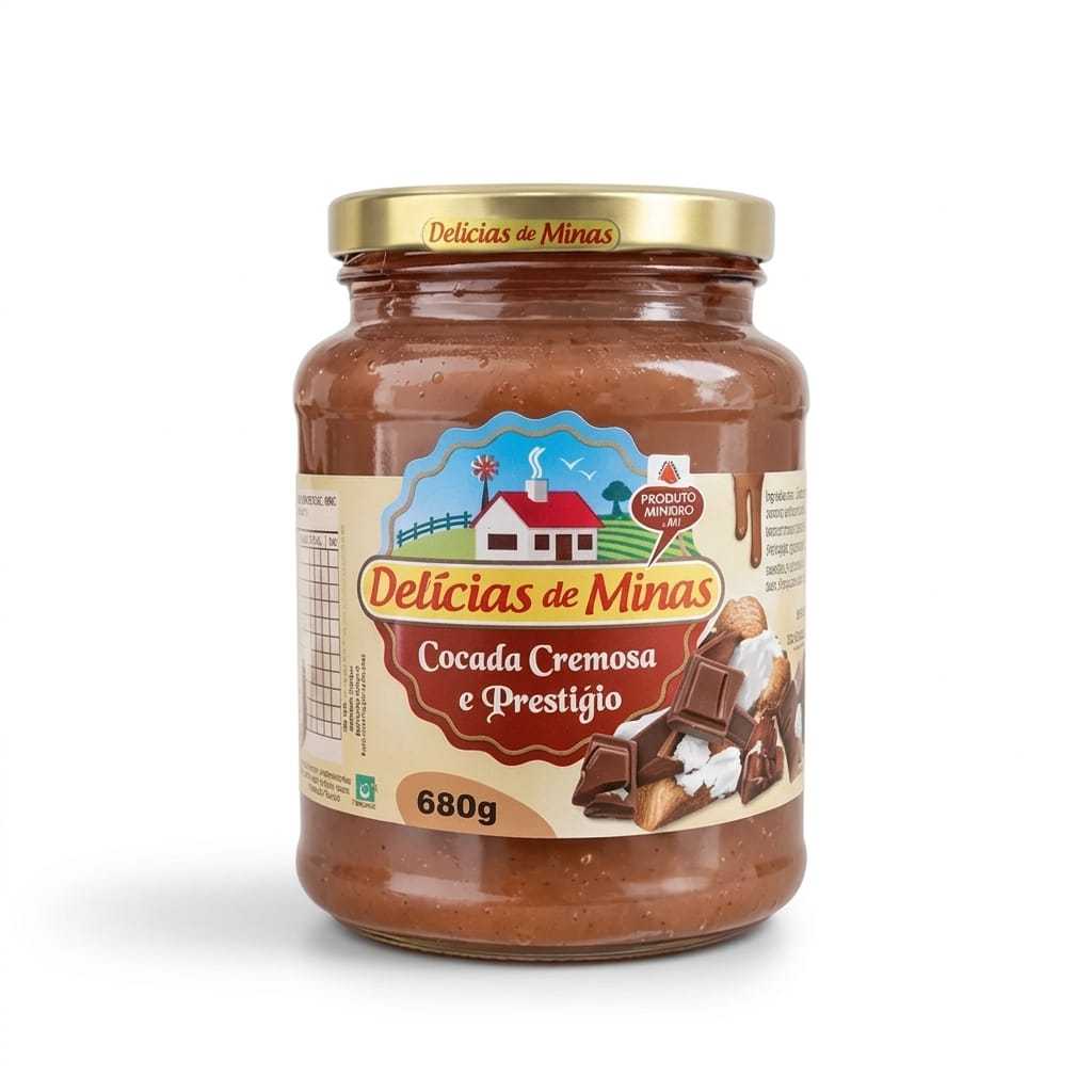 Cocada Cremosa Prestígio Chocolate Pote 680g