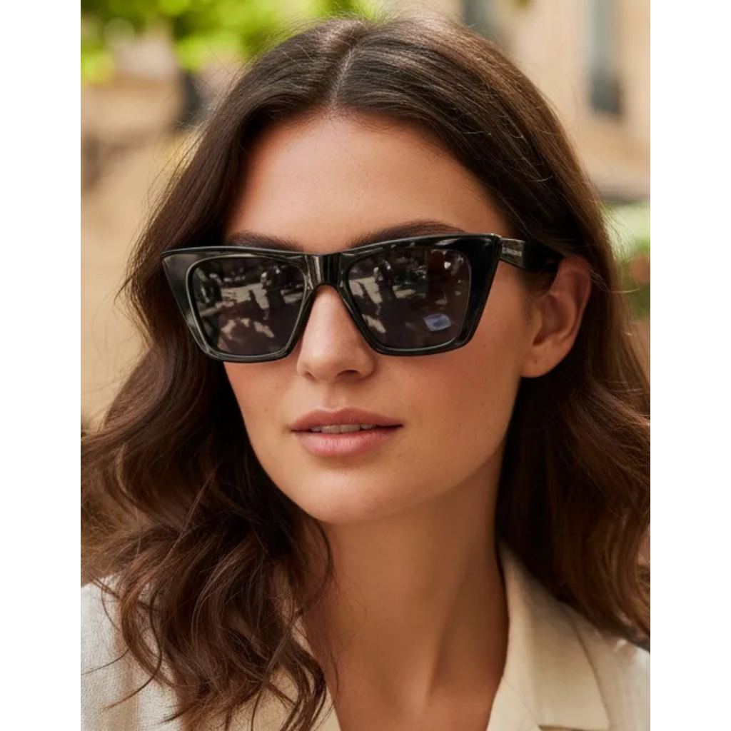 Óculos De Sol Escuro Feminino Polo London Club Gatinho Maxi Oversized Premium Lente Proteção UV400