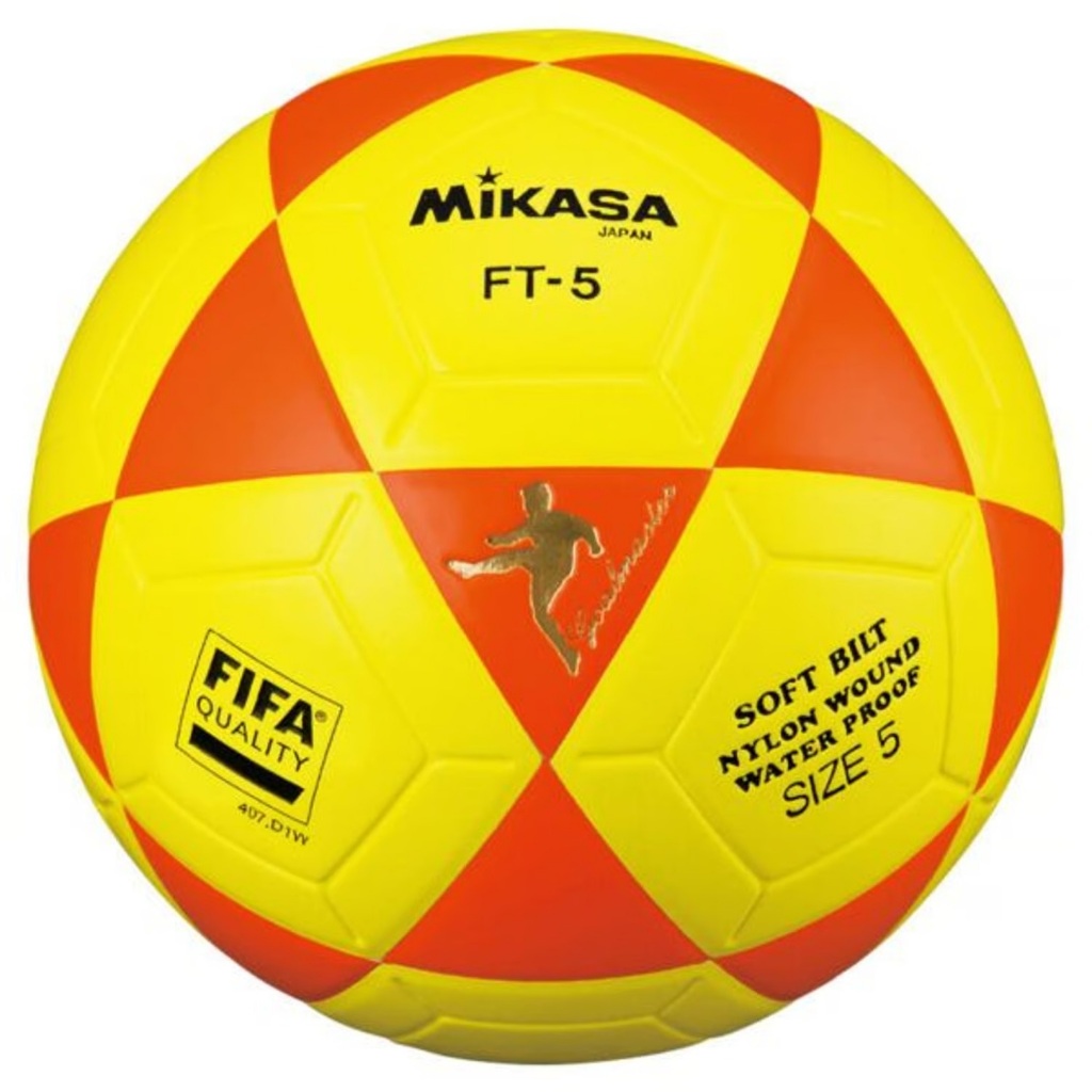 Bola De Futevolei Ft5 Amarelo E Preto Mikasa Original