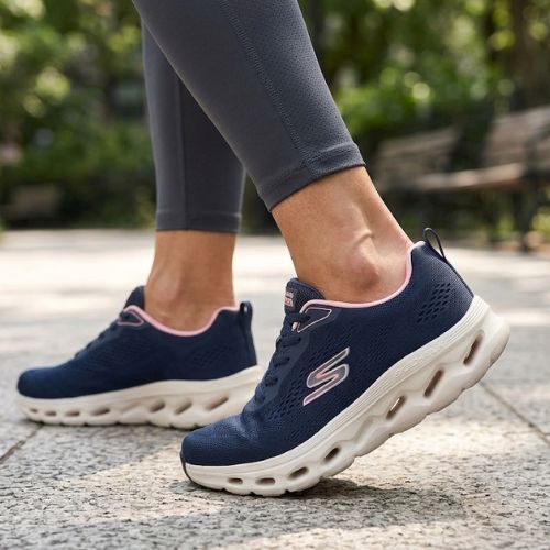 Tênis Feminino Skechers Go Walk Glide-Step 2.0 Leve Caminhada Academia Treino