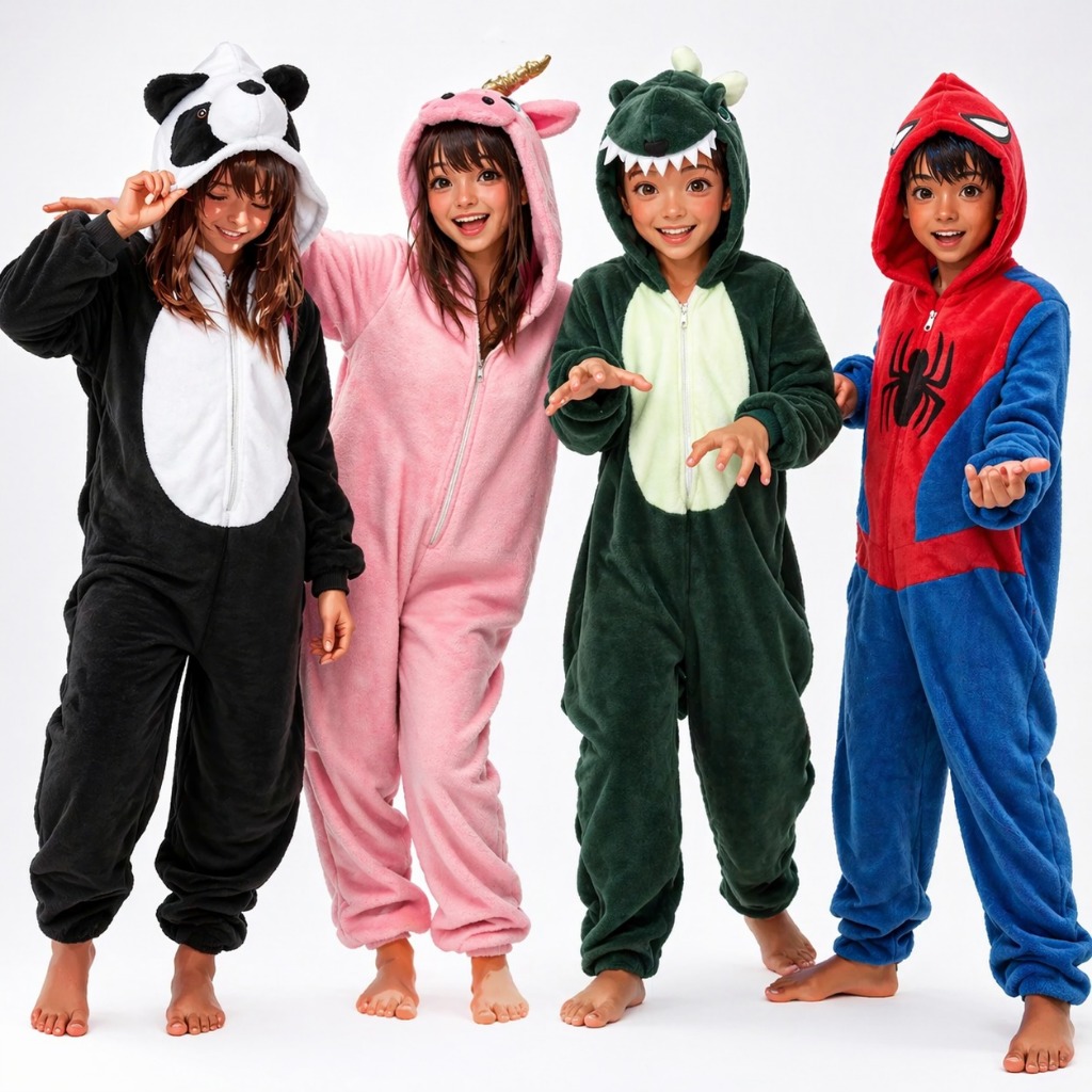Pijama Kigurumi Infantil Personagens Fantasia