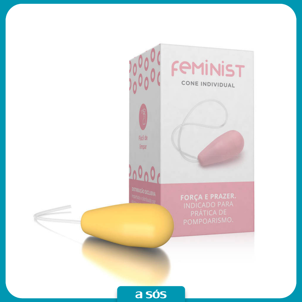 Cone para Pompoarismo Feminist Amarelo - 32 g | Outlet