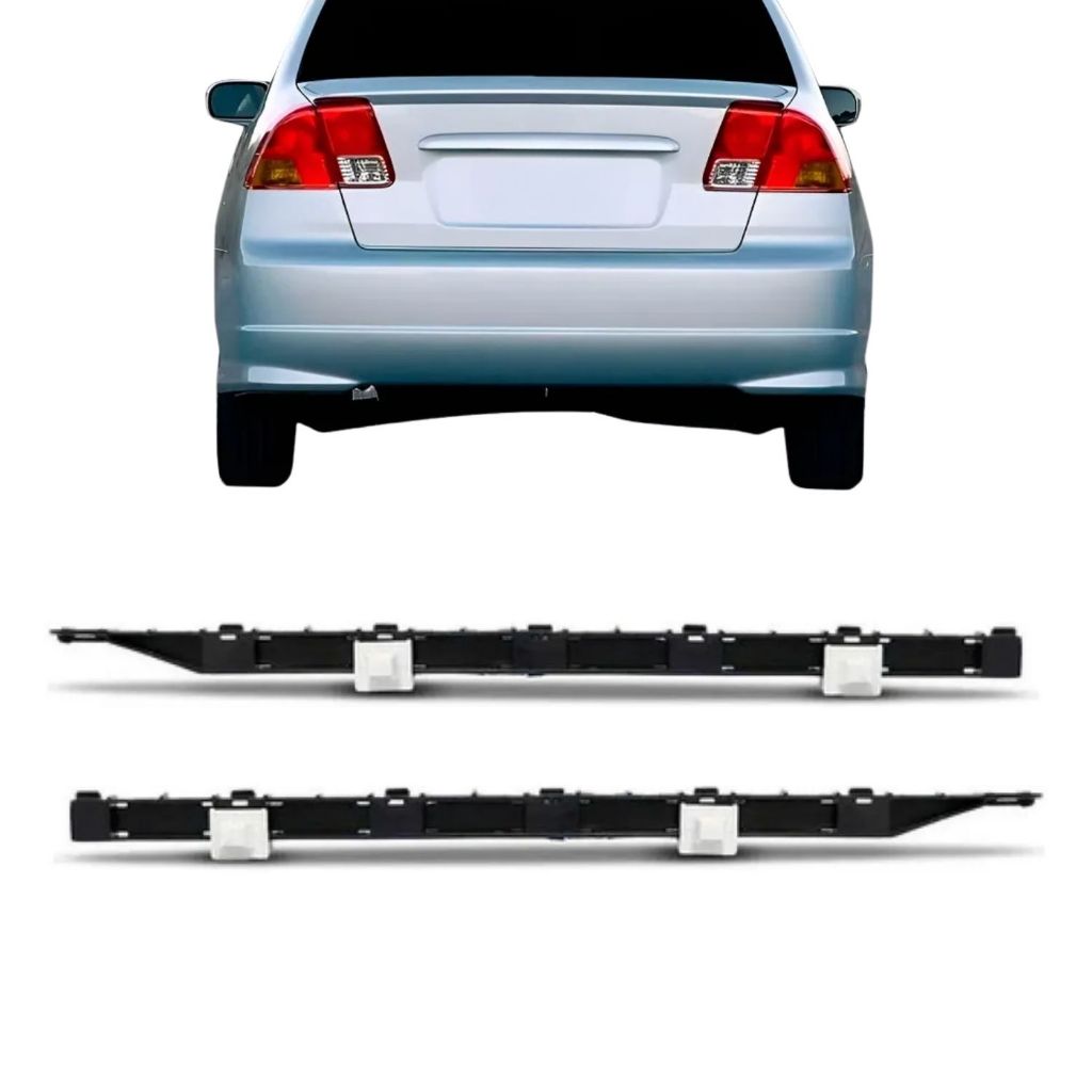 Guia Suporte Para-choque Traseiro Honda Civic 2003 2004 2005 2006