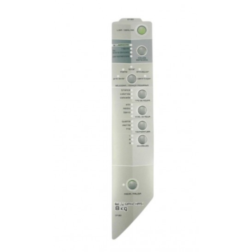 Painel Decorativo Compatível Lavadora Brastemp BWT08A BWT08C CPP0895
