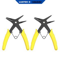 KIT2 Alicate para Anéis de Retenção 10-40mm Uso Interno e Externo Multiuso 2 em 1-LUATEK