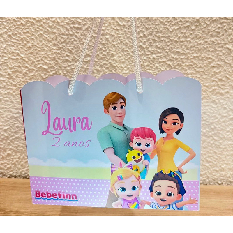 Sacolinha G bebefinn  Personalizados /Lembrancinha de Festa /Aniversário
