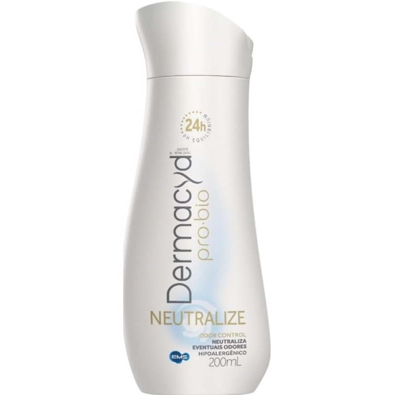 Dermacyd Sabonete Líquido Íntimo Neutralize 200 ml – pH Equilibrado, Tecnologia Odor Control para Frescor 24h, Proteção;