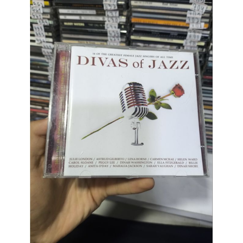 CD DIVAS OF JAZZ - 14 OF THE GREATTEST FEMALE - CD Usado conservado - REF:CD1205