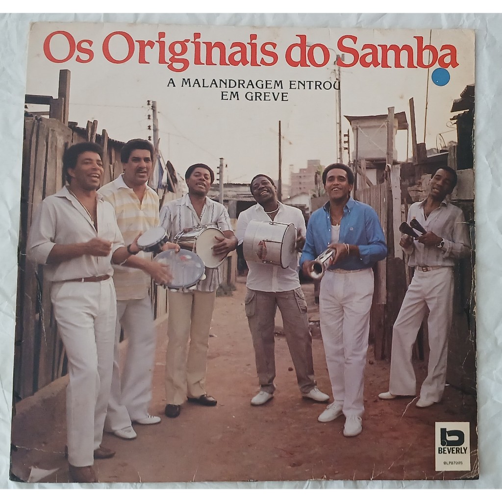 LP Os Originais Do Samba A Malandragem Entrou Em Greve