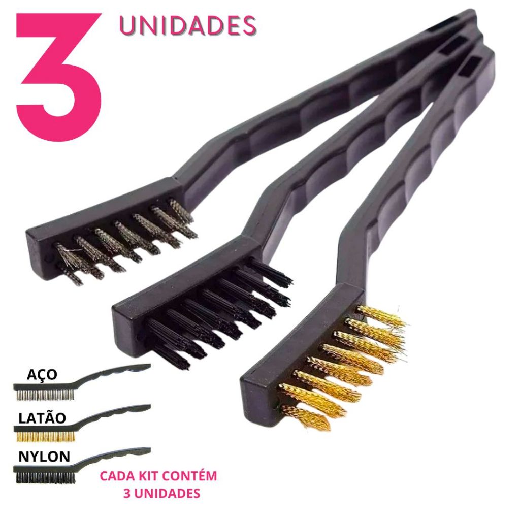 Escova de Limpeza Aço Manual Multiuso | Limpeza Pesada Inox Ferrugem Grelha Churrasqueira
