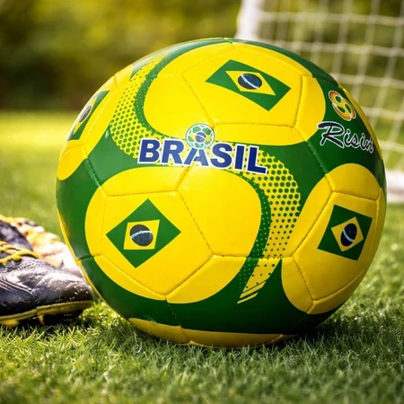 Bola de Futebol Brasil Campo Trionda Copa 2026 Juvenil Verde Amarela Mundo N5 Tamanho 5 Adulto