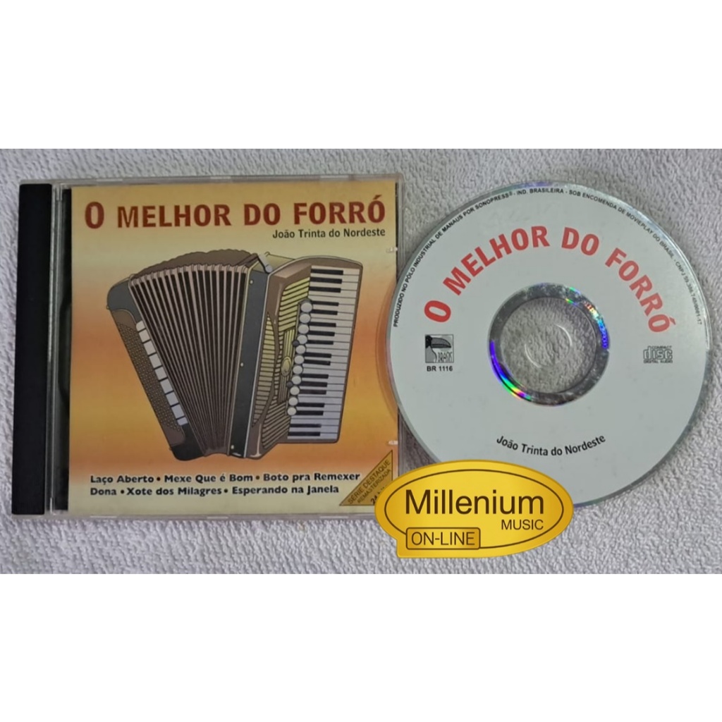 CD João Trinta Do Nordeste O Mlehor do Forró  2001 Original Gravadora Colecionador Ótimo Estado