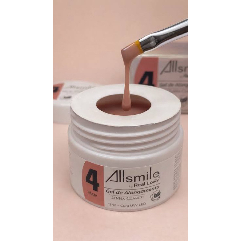 Gel de alongamento Real Love Allsmille 15ml Unhas Nails