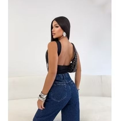 Cropped Top Costa Nua Modinha Moda Feminina Blogueira Tendência Alcinha