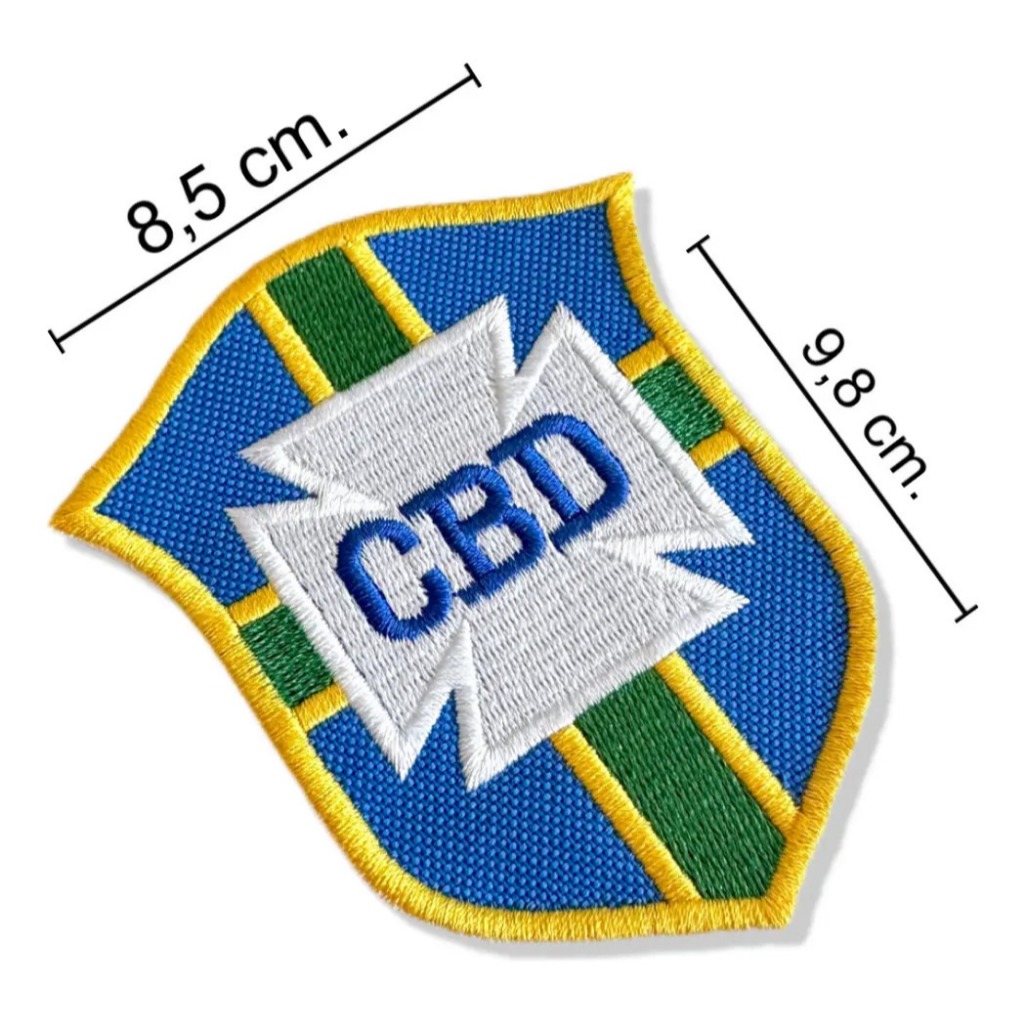 TBR071 CBD Seleção Brasileira Patch Bordado