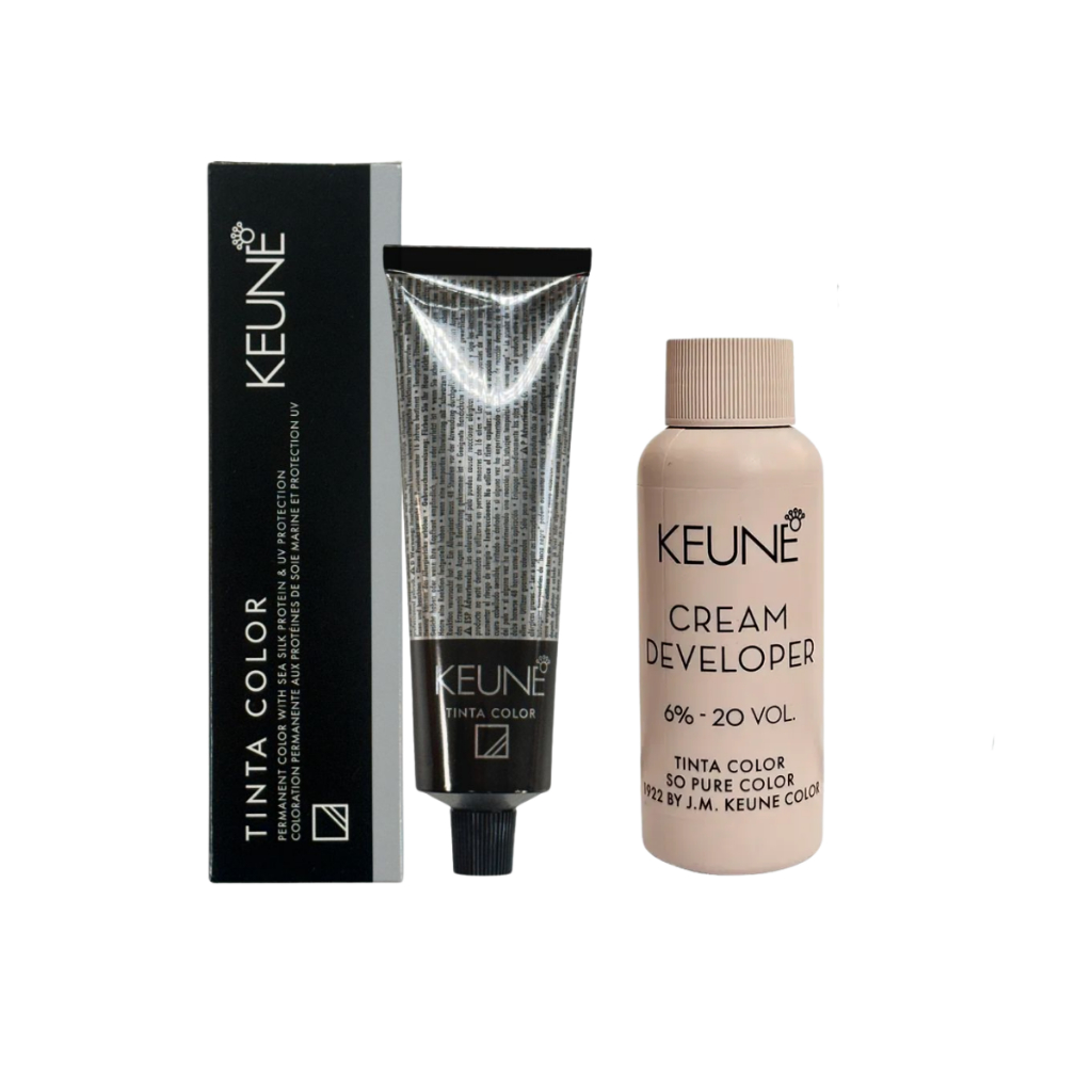Kit Tinta Keune Color 60ml + Ox Cream Dev 20vol 6% 60ml