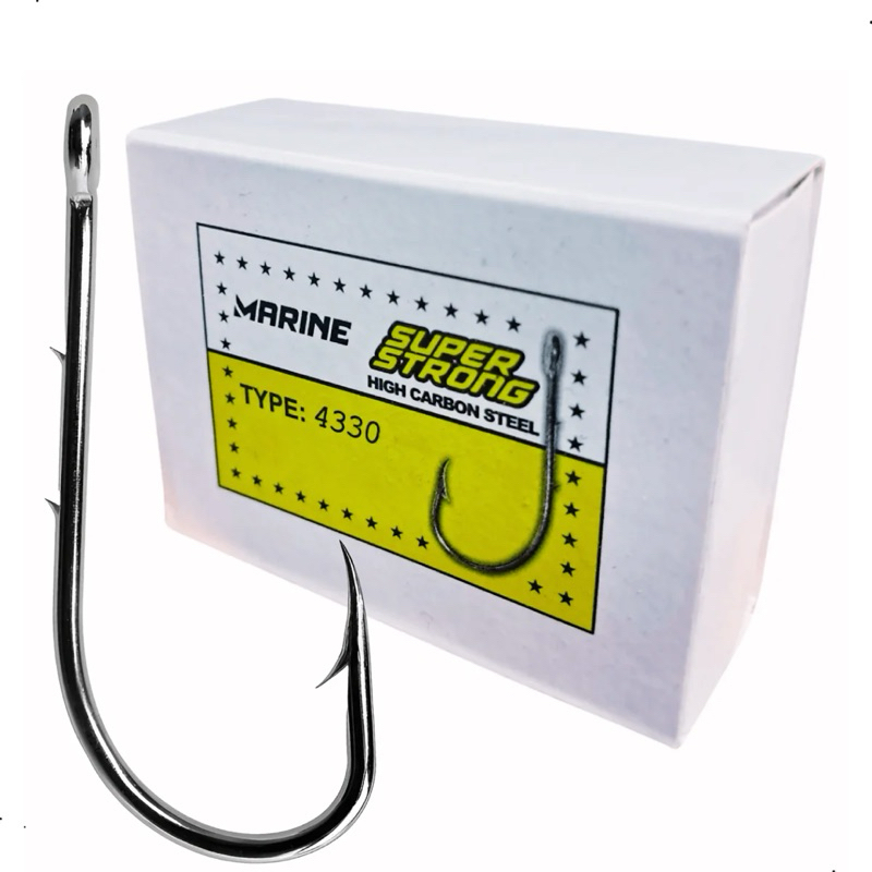 Anzol Marine Sports Caixa c/ 100 Uni Super Strong 4330 - Todos Tamanhos