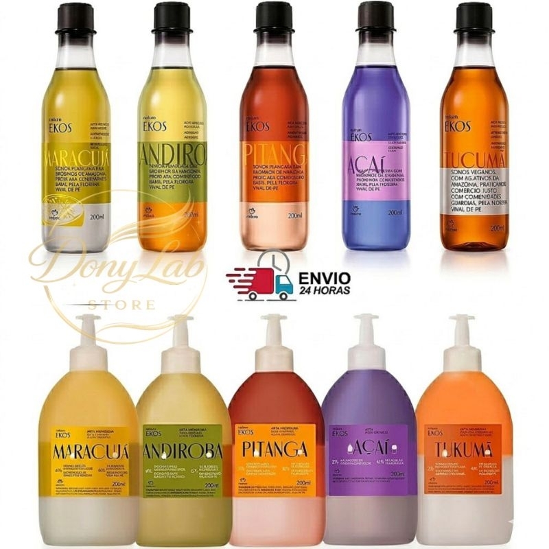 Óleo Trifásico Natura Ekos Andiroba /Pitanga/Maracujá/Açaí/Tukumã/ Amazo - Regular Refil 200ml ou 100ml ORIGINAL