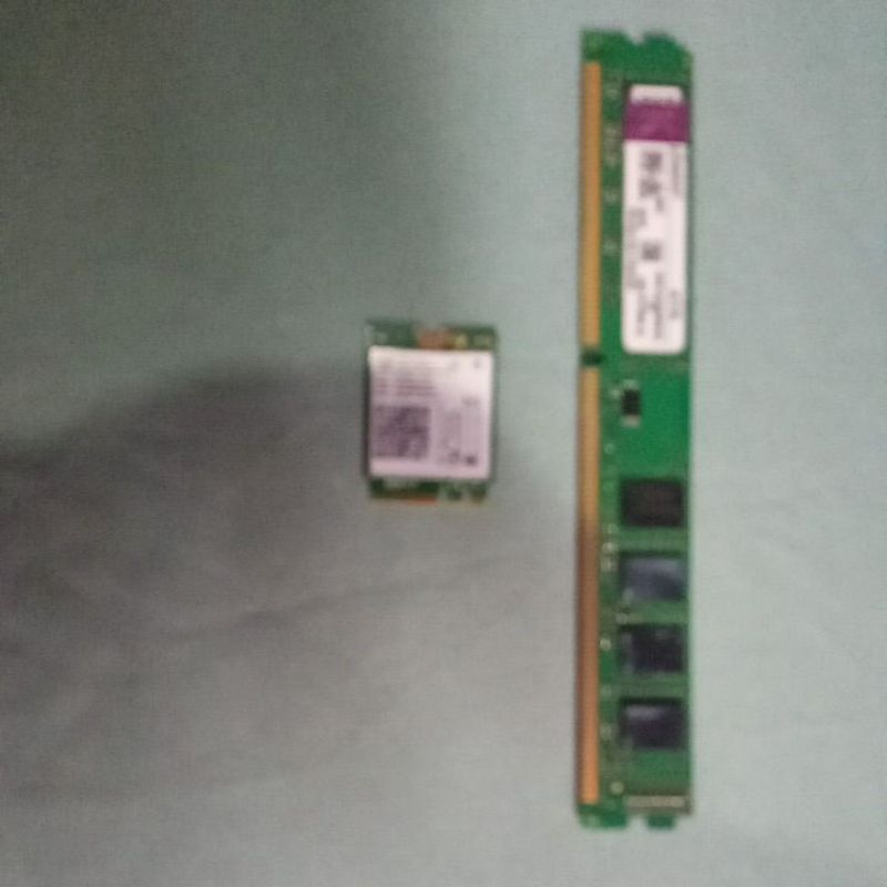 memória Kingston 2GB DDR3.+ placa de wi-fi de notebook CCE.