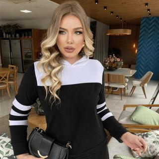 Conjuntos Feminino com Capuz Inverno Agasalho para o frio e outono