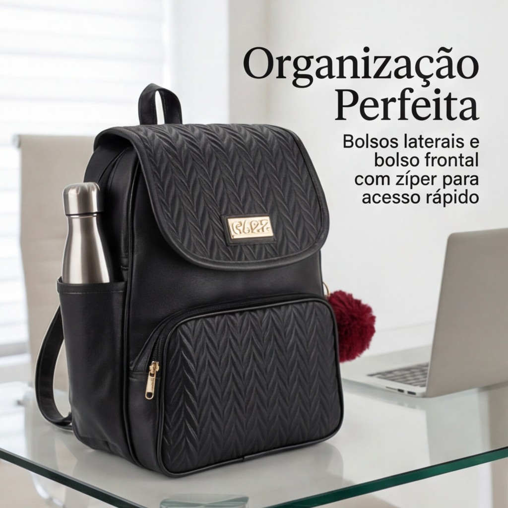 Mochila Mochilinha Feminina Com Compartimento Lateral Média Envio Imediato