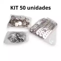 Kit 20,50 unid Botao Ima Para Carteiras Bolsas,Artesanatos,Croche Magnetico Imantado 18 mm