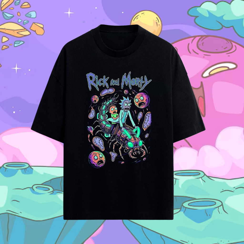 Camiseta Rick e Morty Exclusiva Masculina Feminina Algodão 100% Estampada
