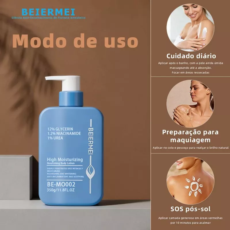 Loção Hidratante Corporal Beiermei de longa duração 350ml — foto 7