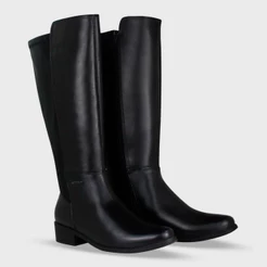 Bota Feminina Couro Cano Longo Montaria Bottero Original Confortável