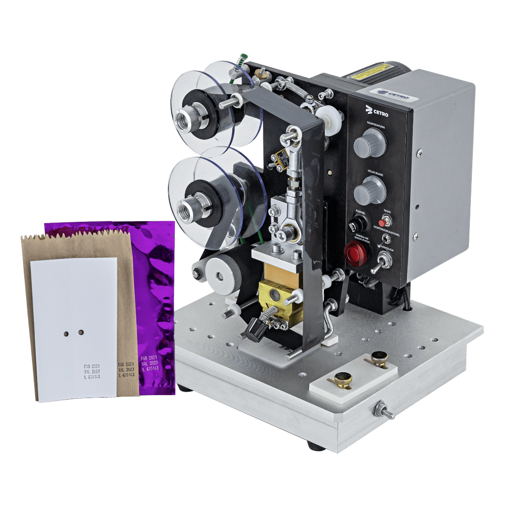 Datador Automático Elétrico Hot Stamping 3 Linhas Para Rótulos 220V