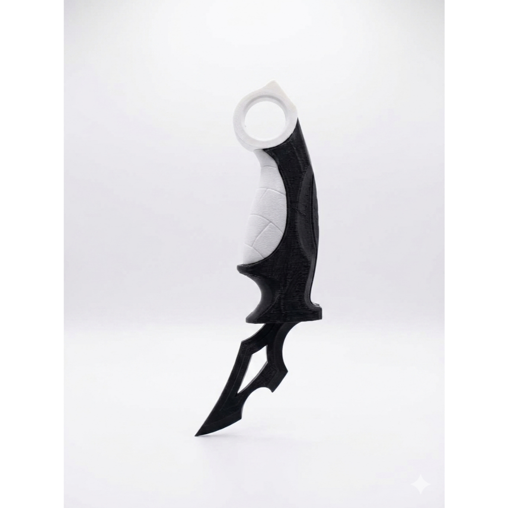 Karambit de Brinquedo Leve e Seguro 17cm Ideal para Brincar, Colecionar e Cosplay