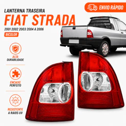 Lanterna Traseira Fiat Strada 2001 2002 2003 2004 A 2006 Bicolor
