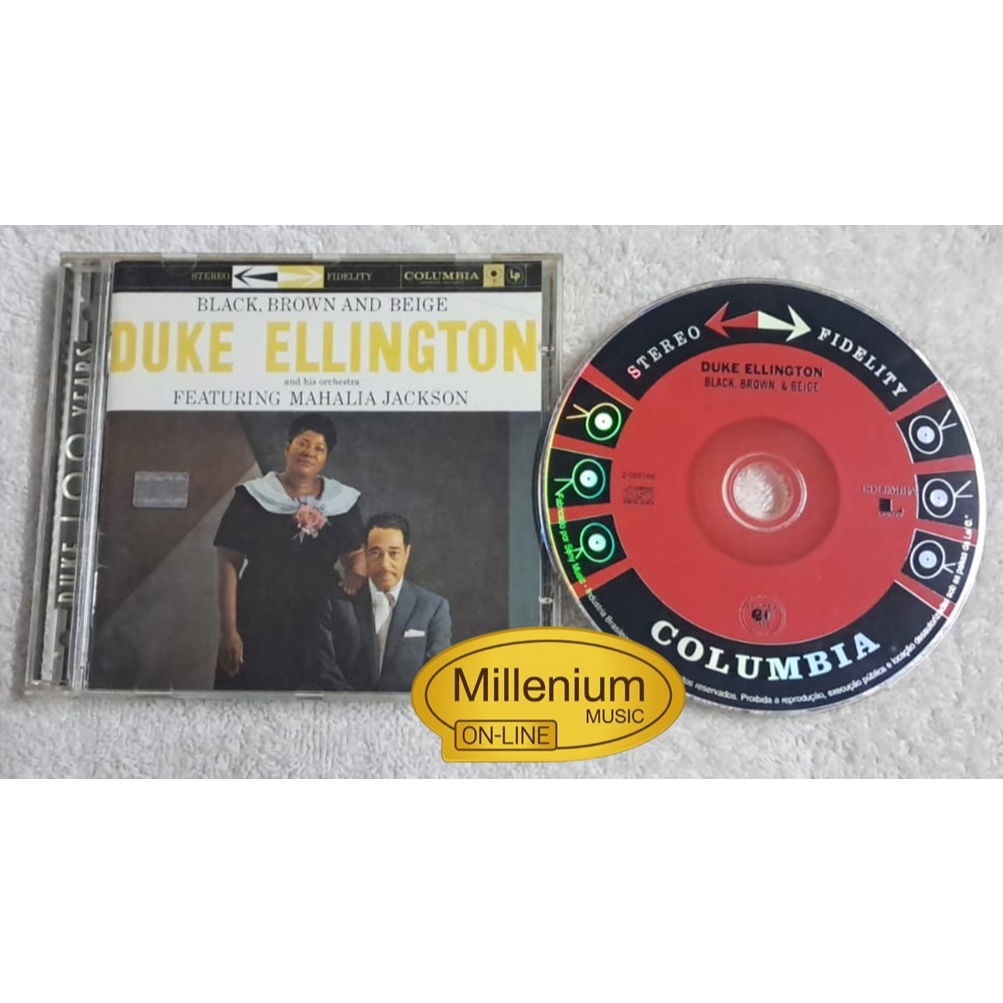 CD Duke Ellington And His Orchestra &  Mahalia Jackson  Black, Brown And Beige 1958 Original Gravadora Ótimo Estado