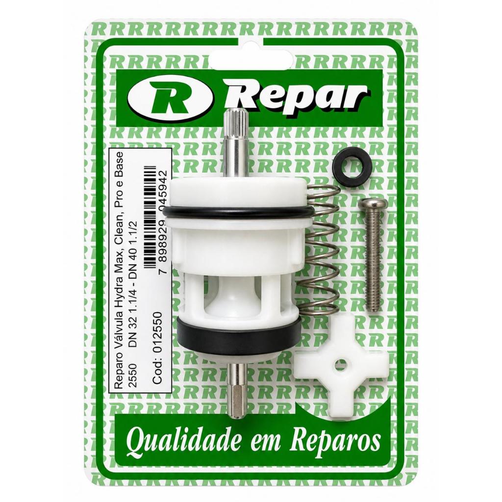 Reparo Válvula Hydra 2550 Max/Clean/Pro/Base Dn32/Dn40 1 1/2" e 1 1/4" REPAR com Cruzeta e Parafuso