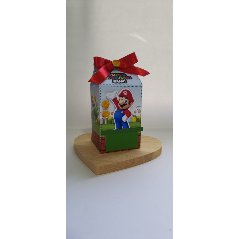 Caixa Milk Personalizada Festa Infantil Tema Mario Bros Lembrancinha