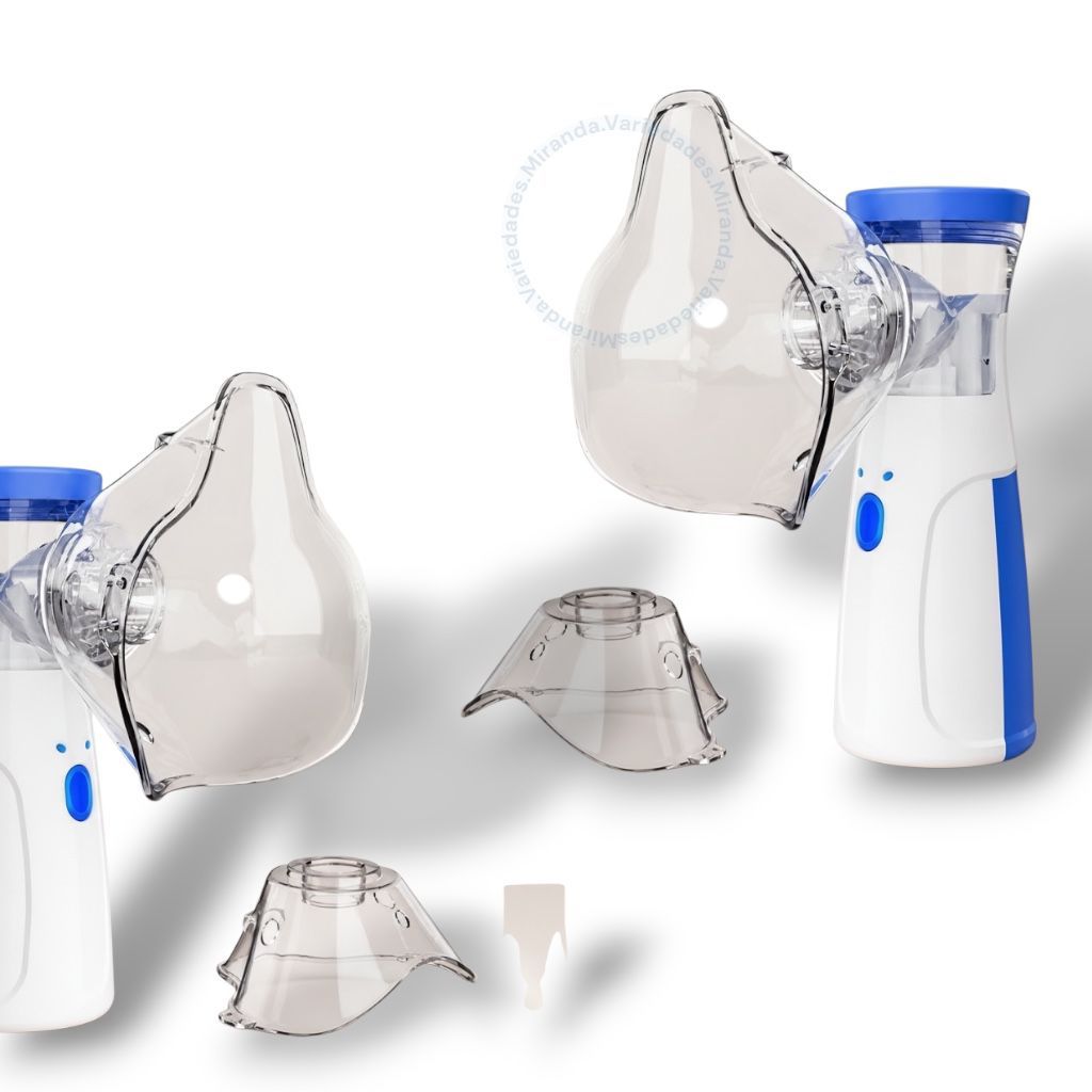 2 Inalador Portátil Mini Ultrassônico Silencioso Nebulizador Adulto Infantil Bebê Leve  Prático Mini