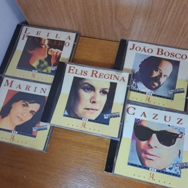 CDs MPB - Coleção Minha História - Cazuza/Marina Lima/ João Bosco/ Elis Regina/ Leila Pinheiro