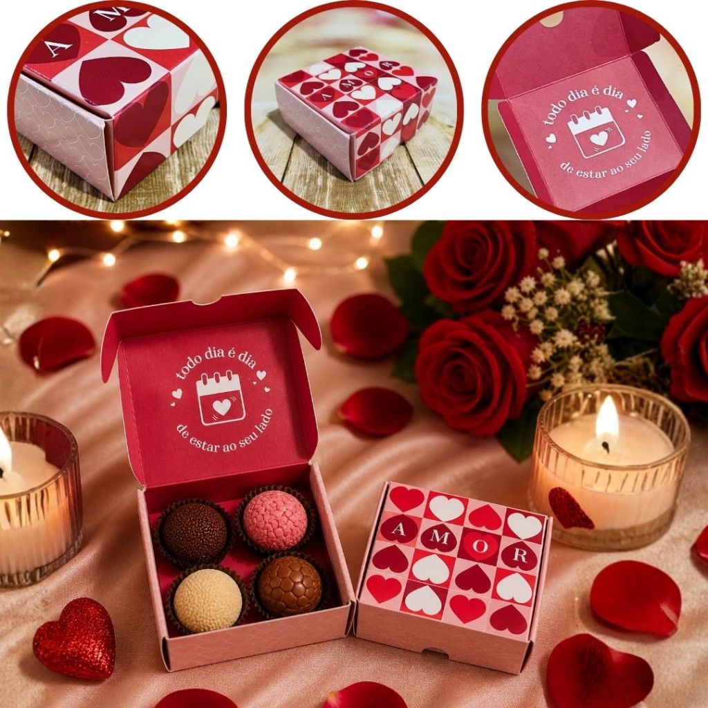10 CAIXA  ( 4 DOCES)  AMOR 3623 ( DIA DOS NAMORADOS IDEIA 2026 ) OUTLET