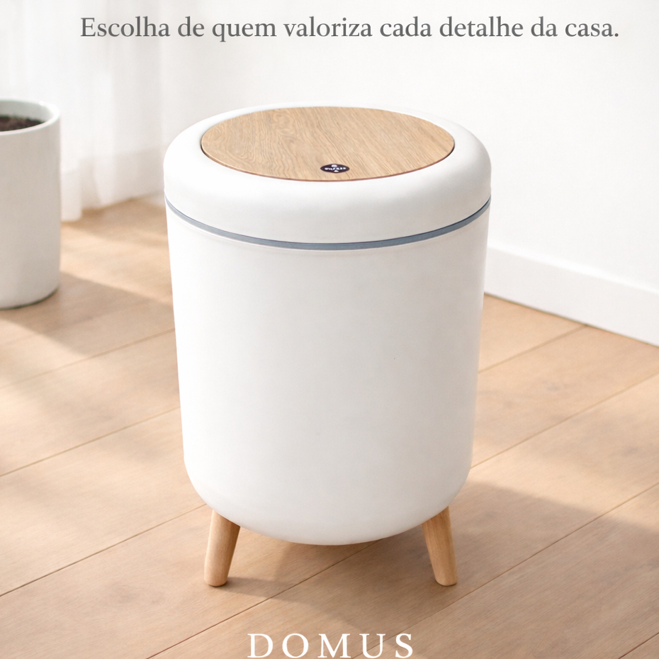 Lixeira Tampa Click Dispenser Integrado De Sacos De Lixo Banheiro Lavabo Cozinha Escritório
