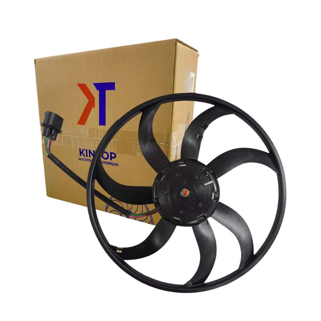 Ventoinha Radiador Eletroventilador 7 Pás 12v Para Vw Amarok Jetta Passat Audi A3 Kintop 1K0959455EF
