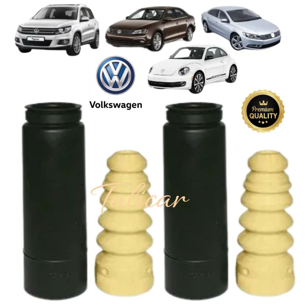 Kit Batente e Coifa Amortecedor Traseiro Jetta 2008/... Fusca 2013/...Tiguan 2009 Passat 2006/...