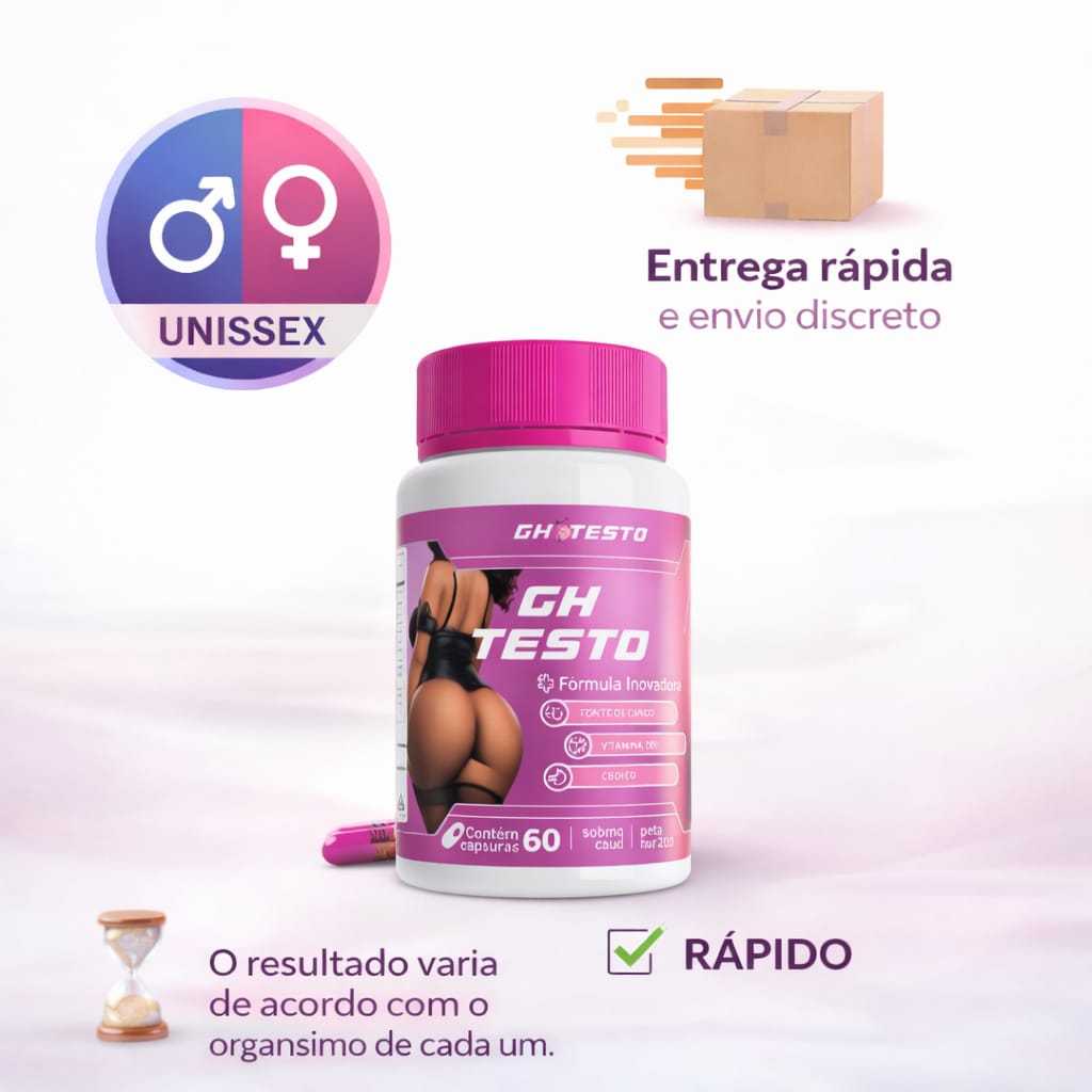 GH TESTO - Ganho de Massa Magra e Definição Brutal - 60 Caps Nutra Caps