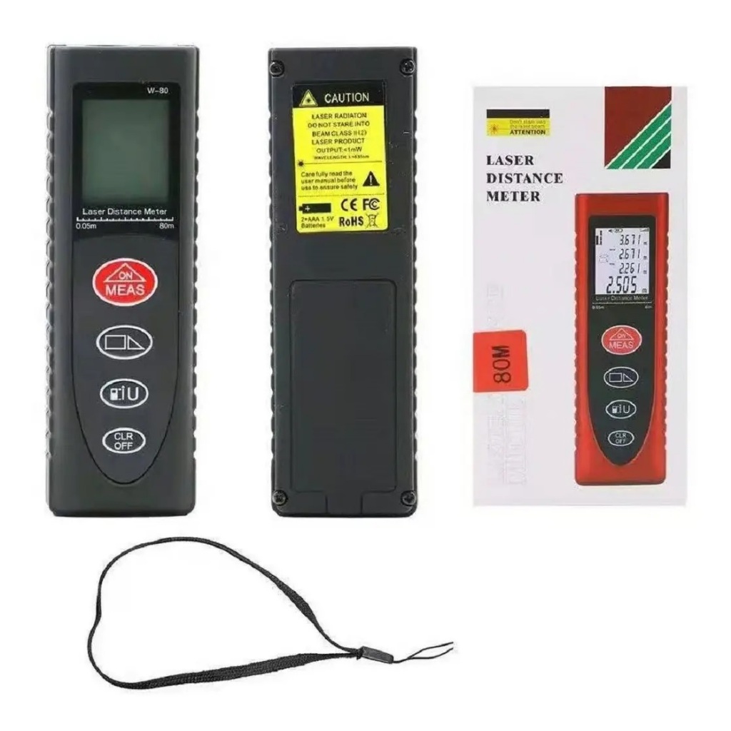 Trena Digital A Laser Até 80m - Medidor De Distância