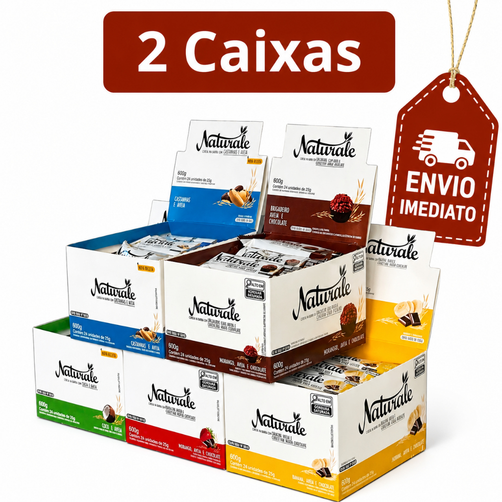 Kit 2 Barra de Cereais Naturale Caixa C/48 Unidades - Naturale